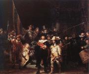 Rembrandt van rijn the night watch oil painting on canvas